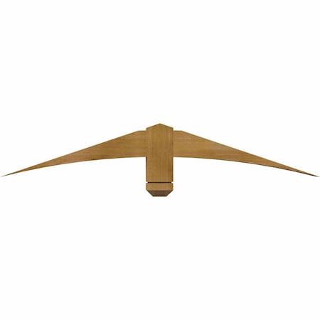 Ekena Millwork Bellingham Rough Sawn Timber Gable Bracket, Western Red Cedar, 48"W x 8"H x 4"D x 4"F, 4/12 Pitch GBW048X08X0404BEL00RWR
